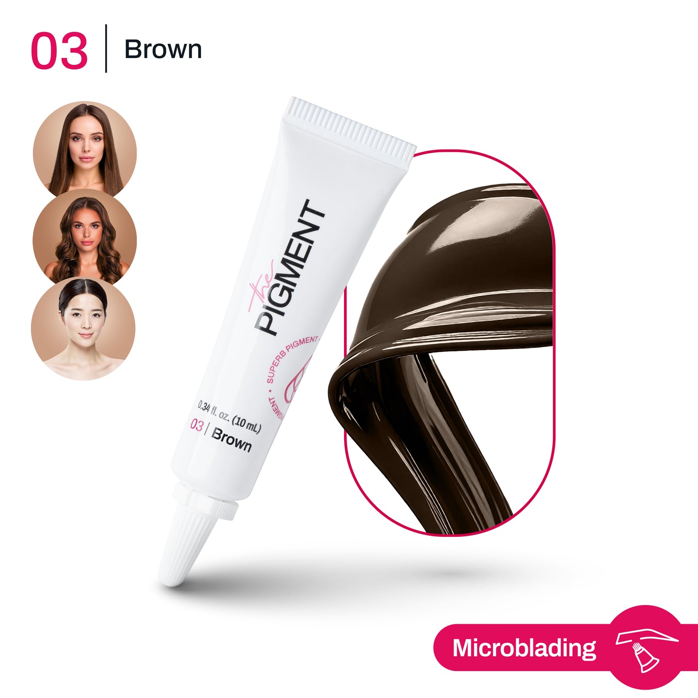 Il Pigmento Microblading - Marrone 3 - 10ml