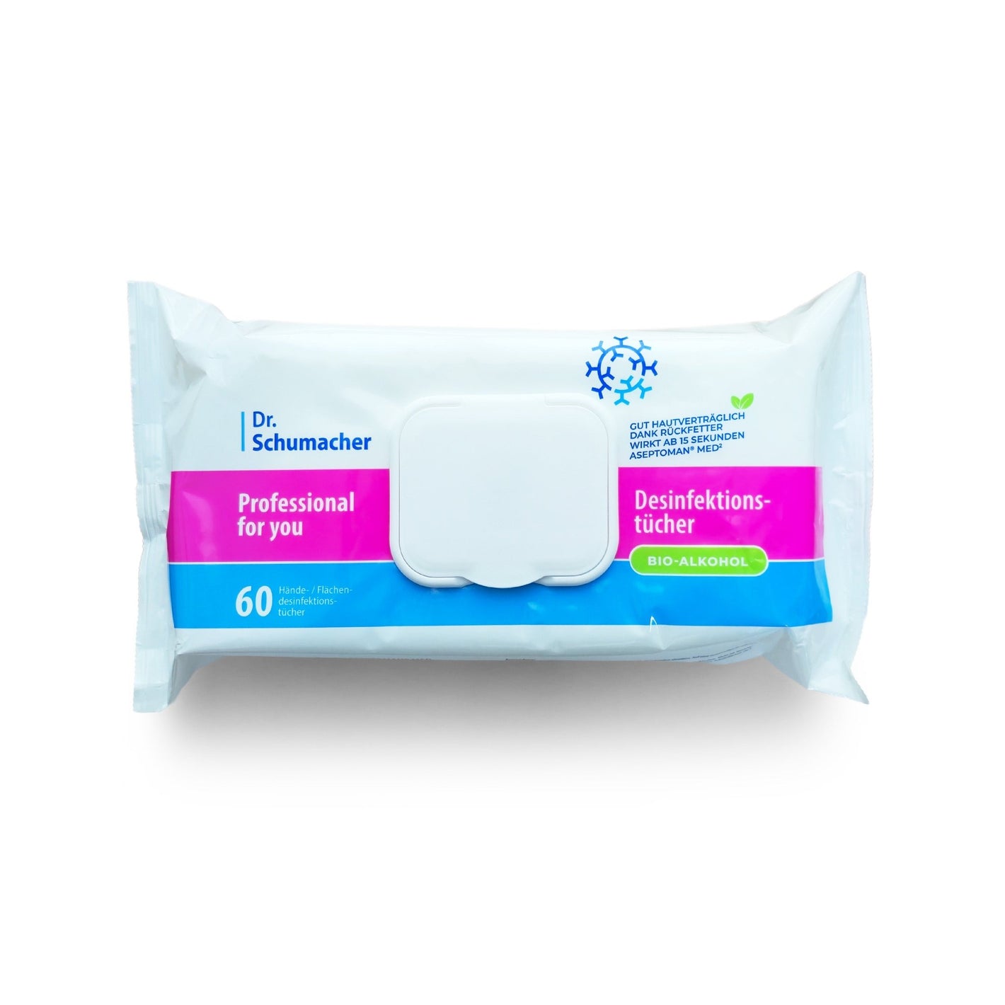 Dr. Schumacher PROFESSIONAL @HOME Aseptoman med Desinfektionstücher - 60pcs - The Perma