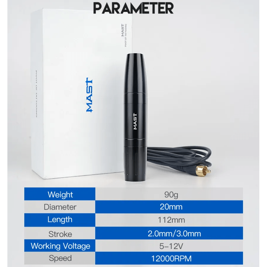 Dragonhawk Tattoo Machine Rotary Pen With 2.0MM - 3.0MM Adjustable Stroke Permanent Makeup SMP | Mast Magi - The Perma