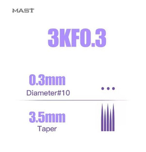 Mast PRO Cartridges 1003KF - 0,30mm / 3,5mm Taper - 20pcs - The Perma