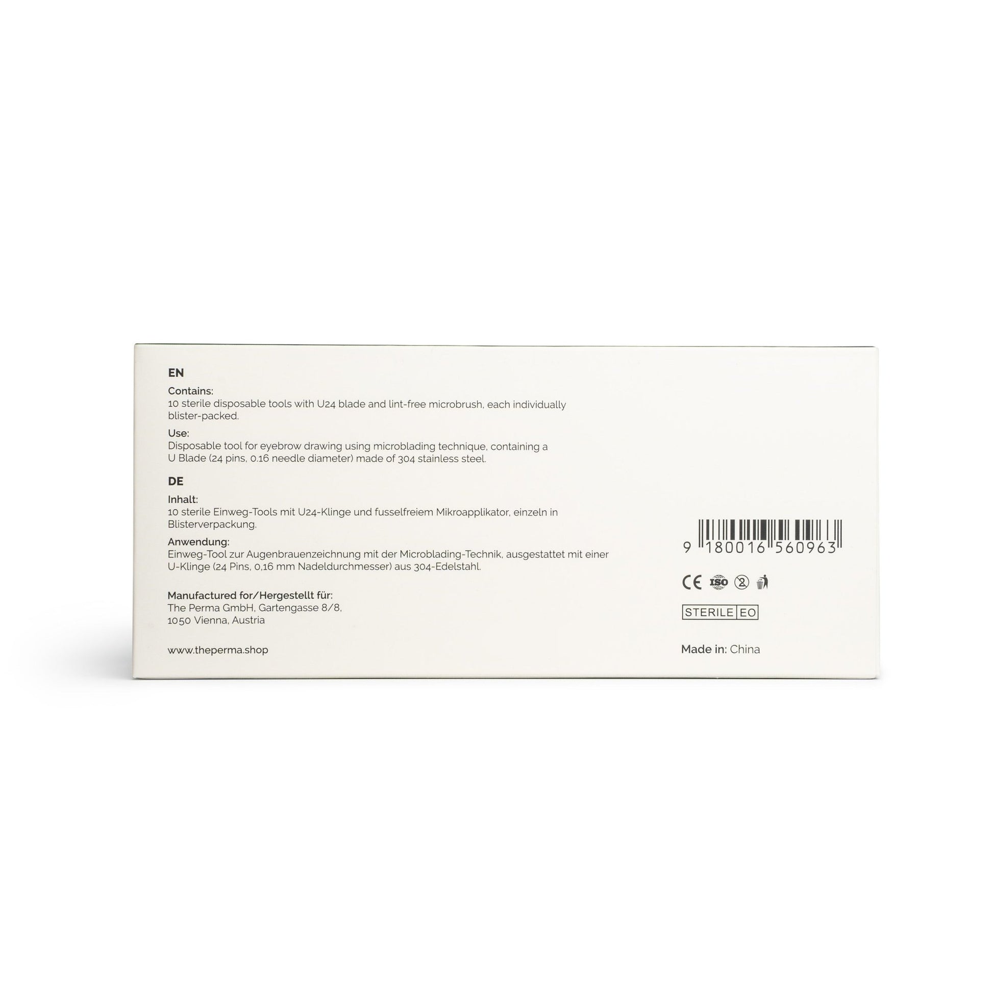 The Perma - Microblading Disposable Tools 10pcs - U24 0.16 - The Perma