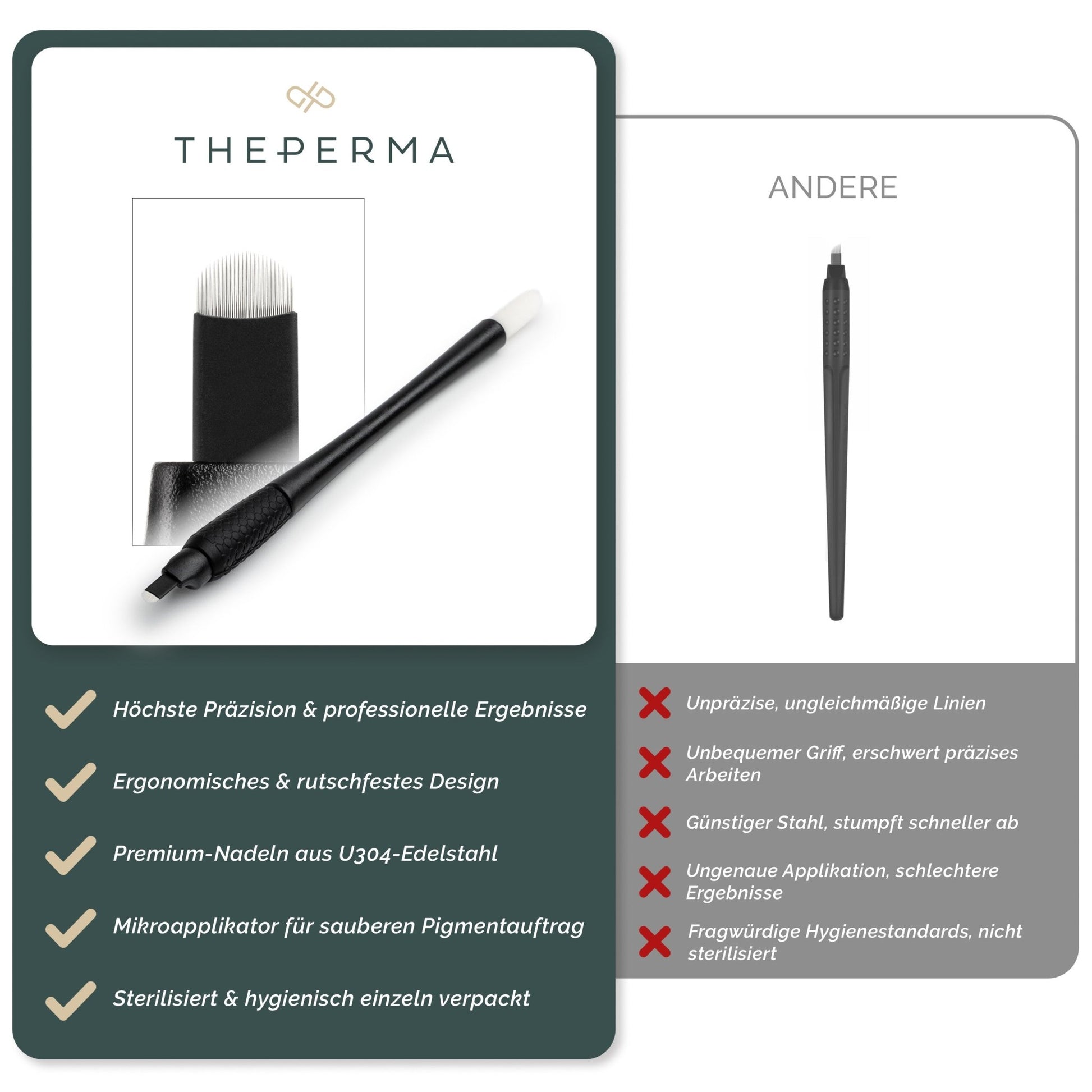 The Perma - Microblading Disposable Tools 10pcs - U24 0.16 - The Perma