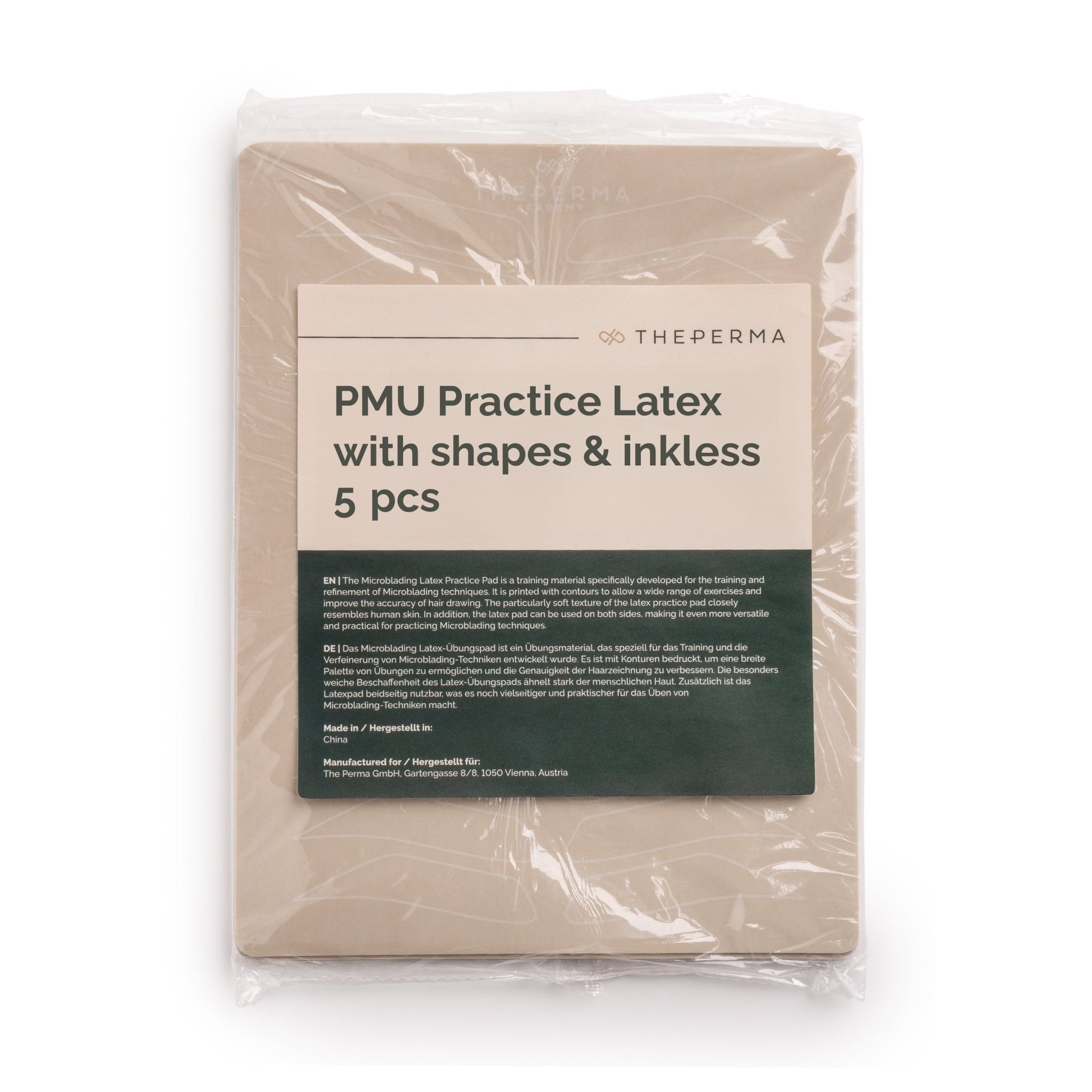 The Perma - PMU Practising Latex printed shape and outlines & inkless - 5pcs - The Perma