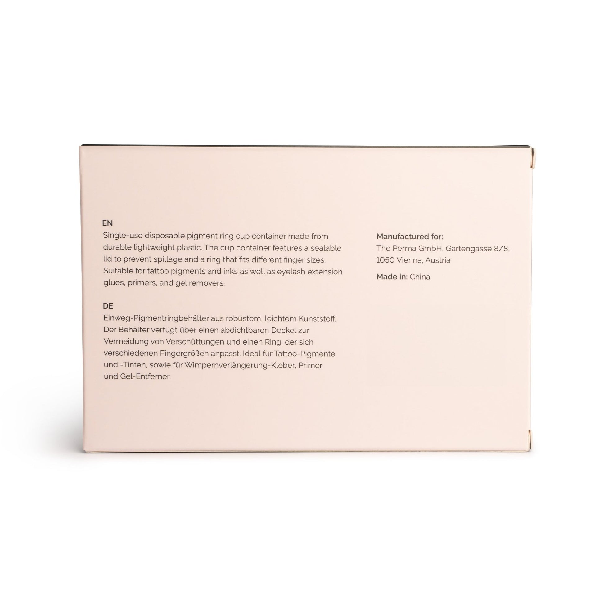 The Perma - Ring Cup Container 50pcs - Black - The Perma