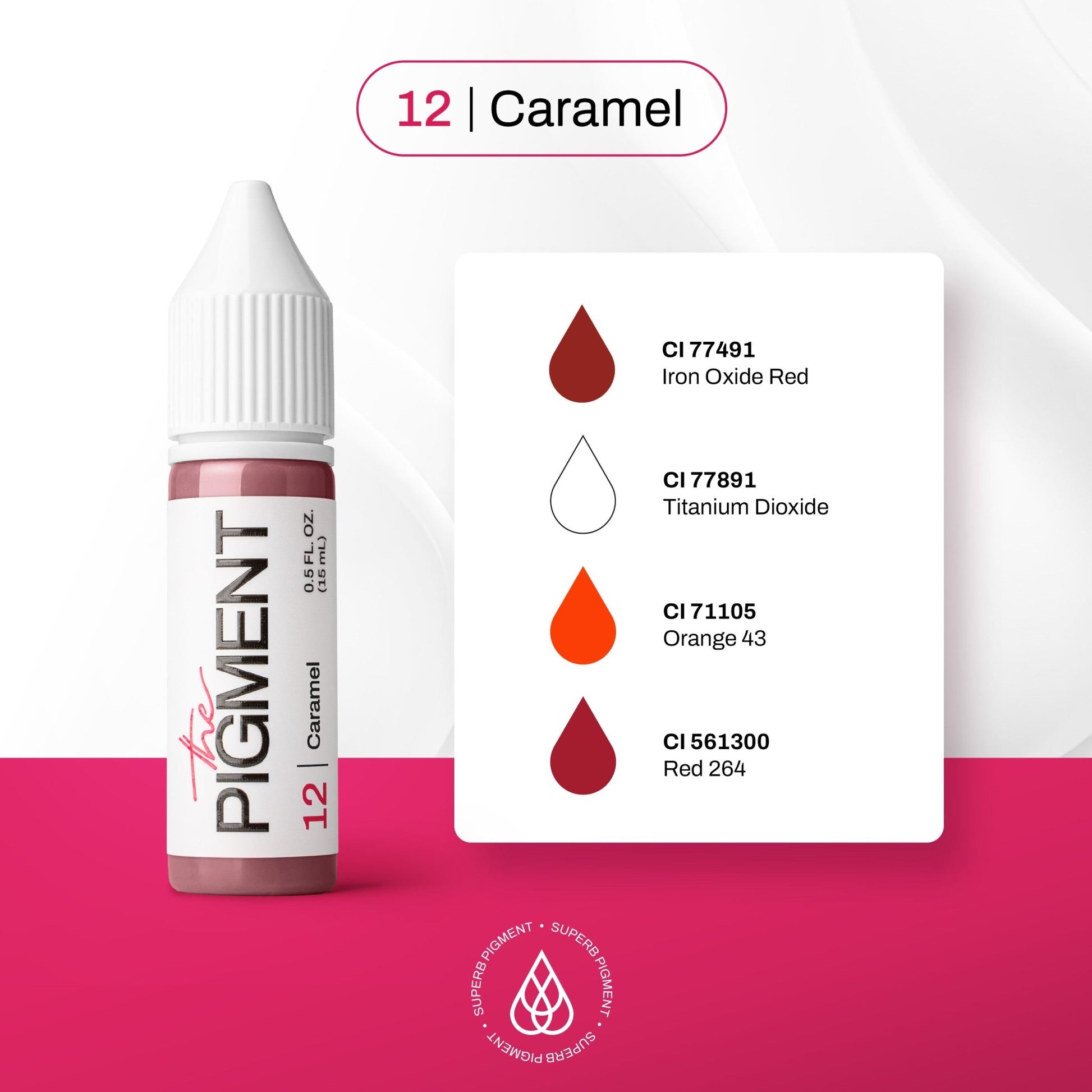 The Pigment - 12 Caramel - 15ml - The Perma