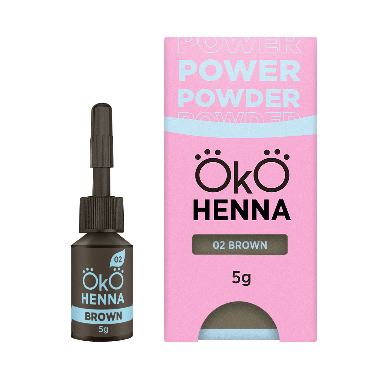 OKO Power Powder Henna – 02 Brown 5 g