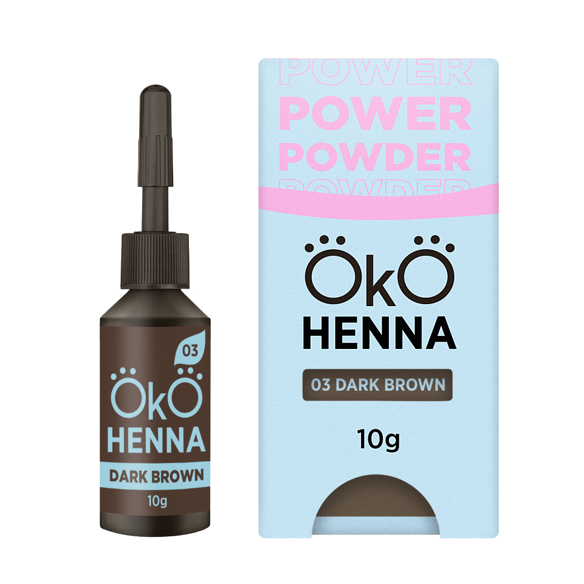 OKO Power Powder Henna – 03 Dark Brown 10 g