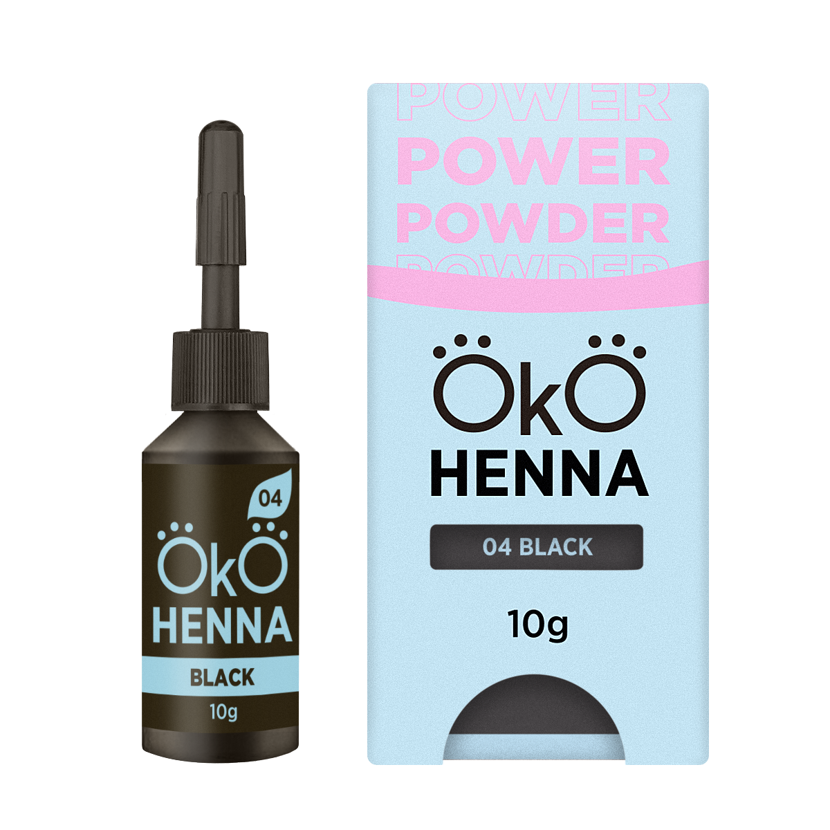 OKO Power Powder Henna – 04 Black 10 g