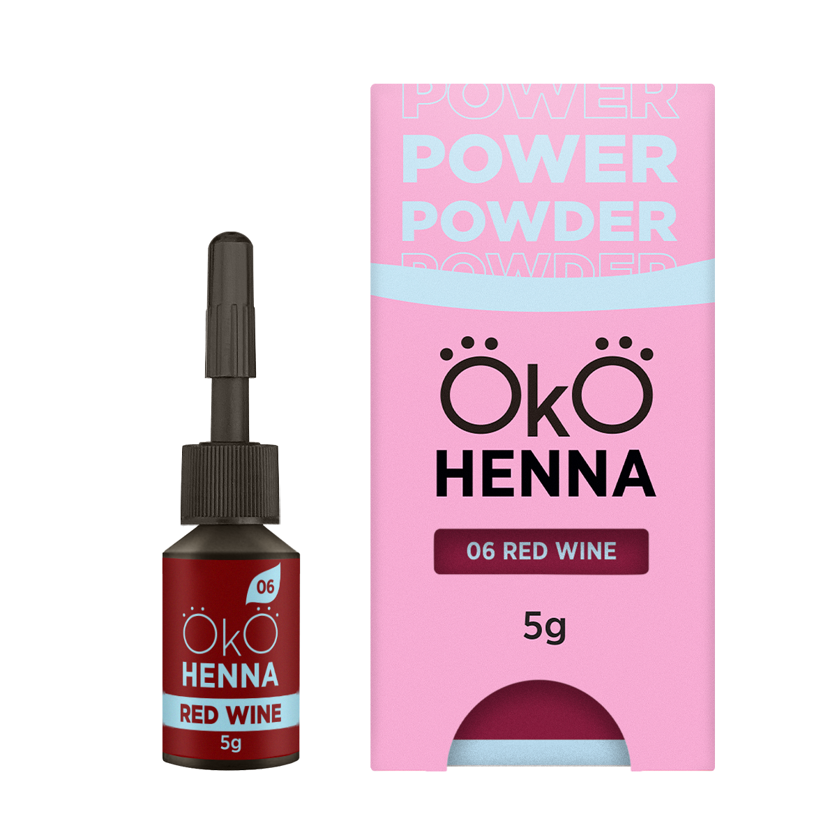 OKO Power Powder Henna – 06 Red Wine 5 g