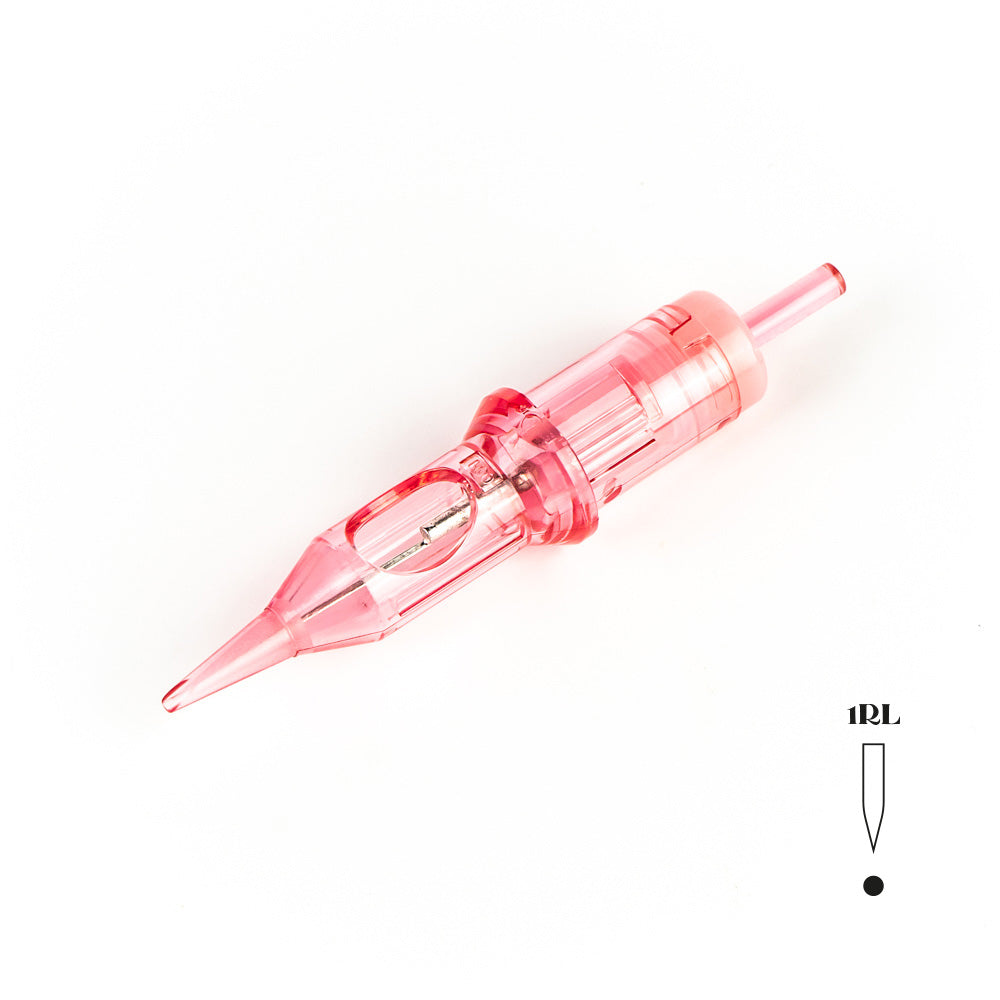 KWADRON PMU Optima 1 Round Liner Long Taper PMU cartridge, single needle module