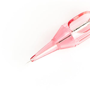 Close-up of the KWADRON PMU Optima 1 Round Liner needle tip