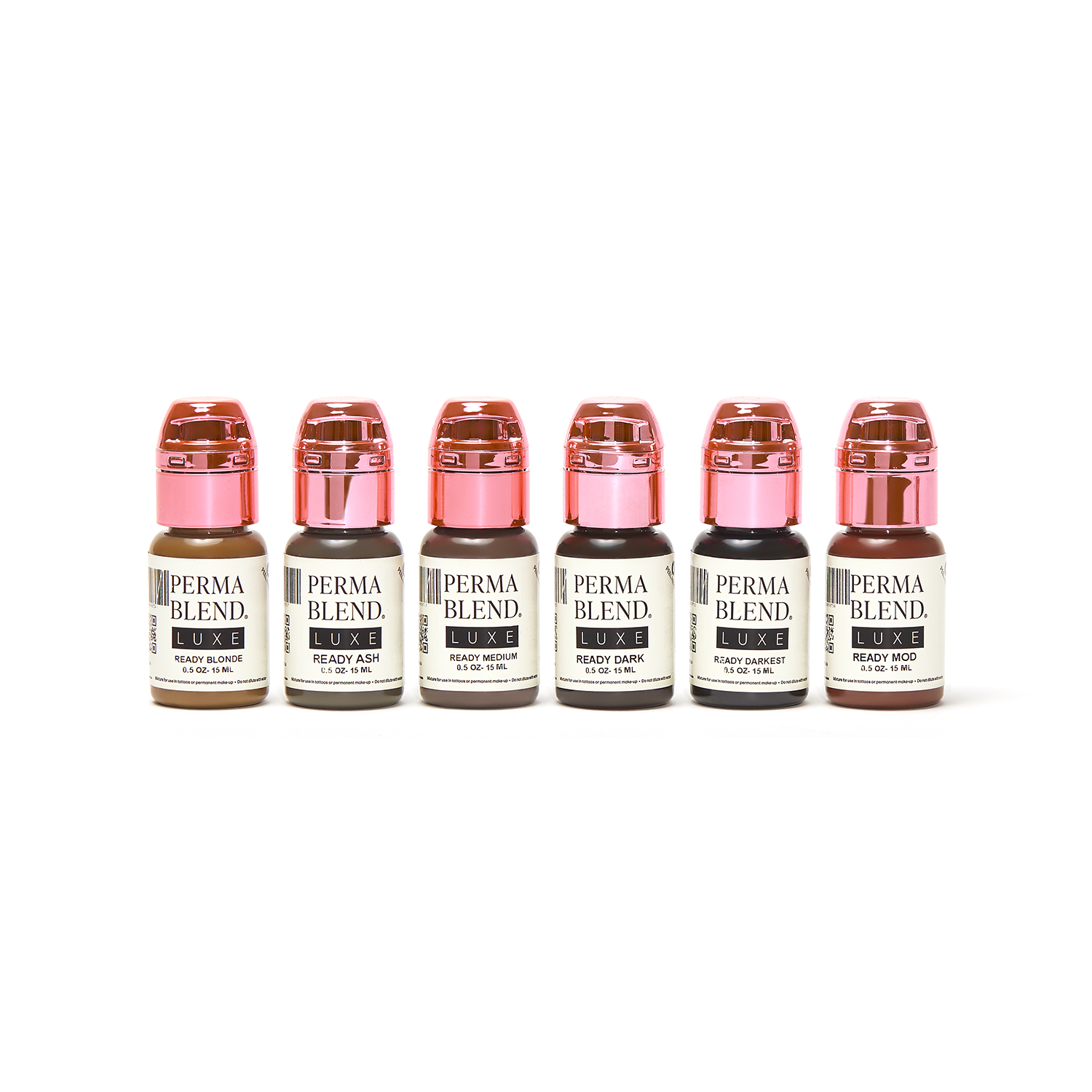 Perma Blend Luxe PMU Ink - Ready Set, Go Pre-Modified Set 6x15ml