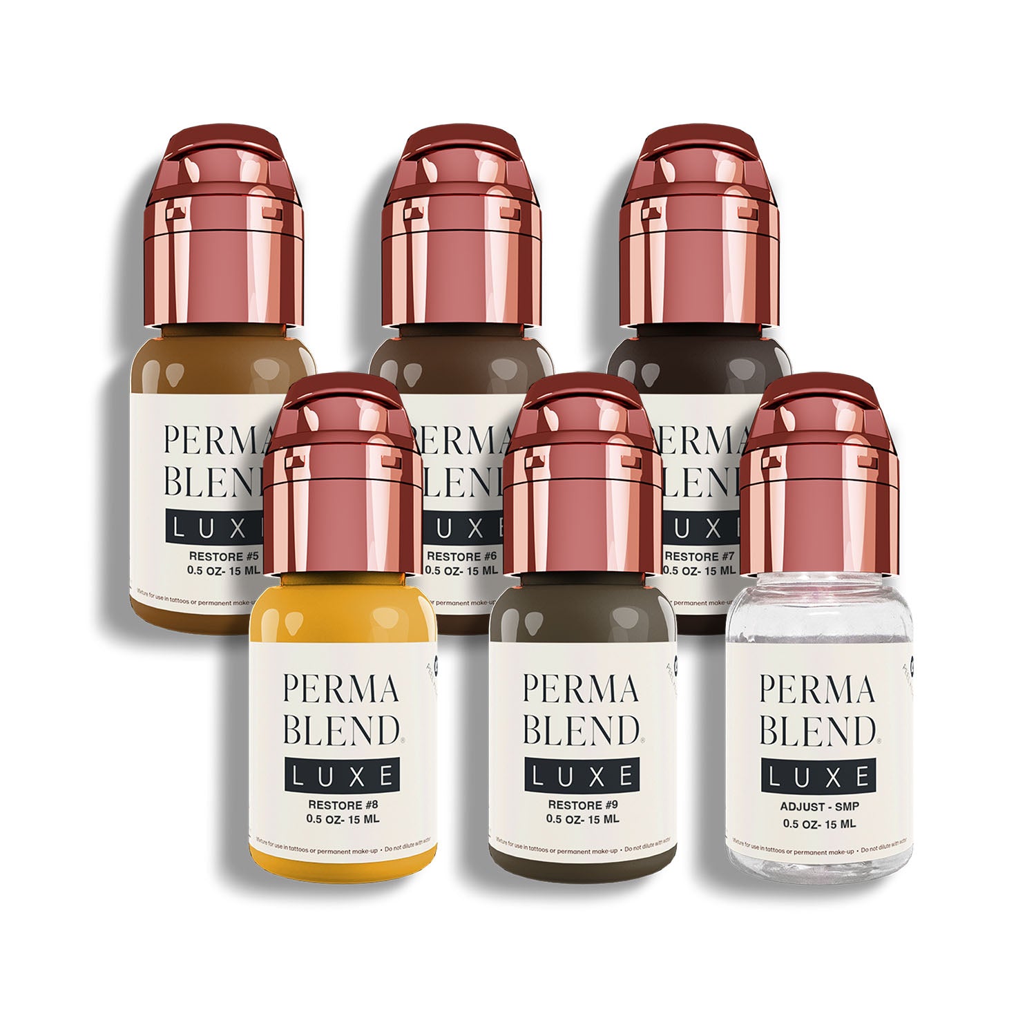 Perma Blend Luxe PMU Ink - Stevey G. Restore Set - 6x15ml