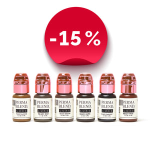 Perma Blend Luxe PMU Ink - Ready Set, Go Pre-Modified Set 6x15ml