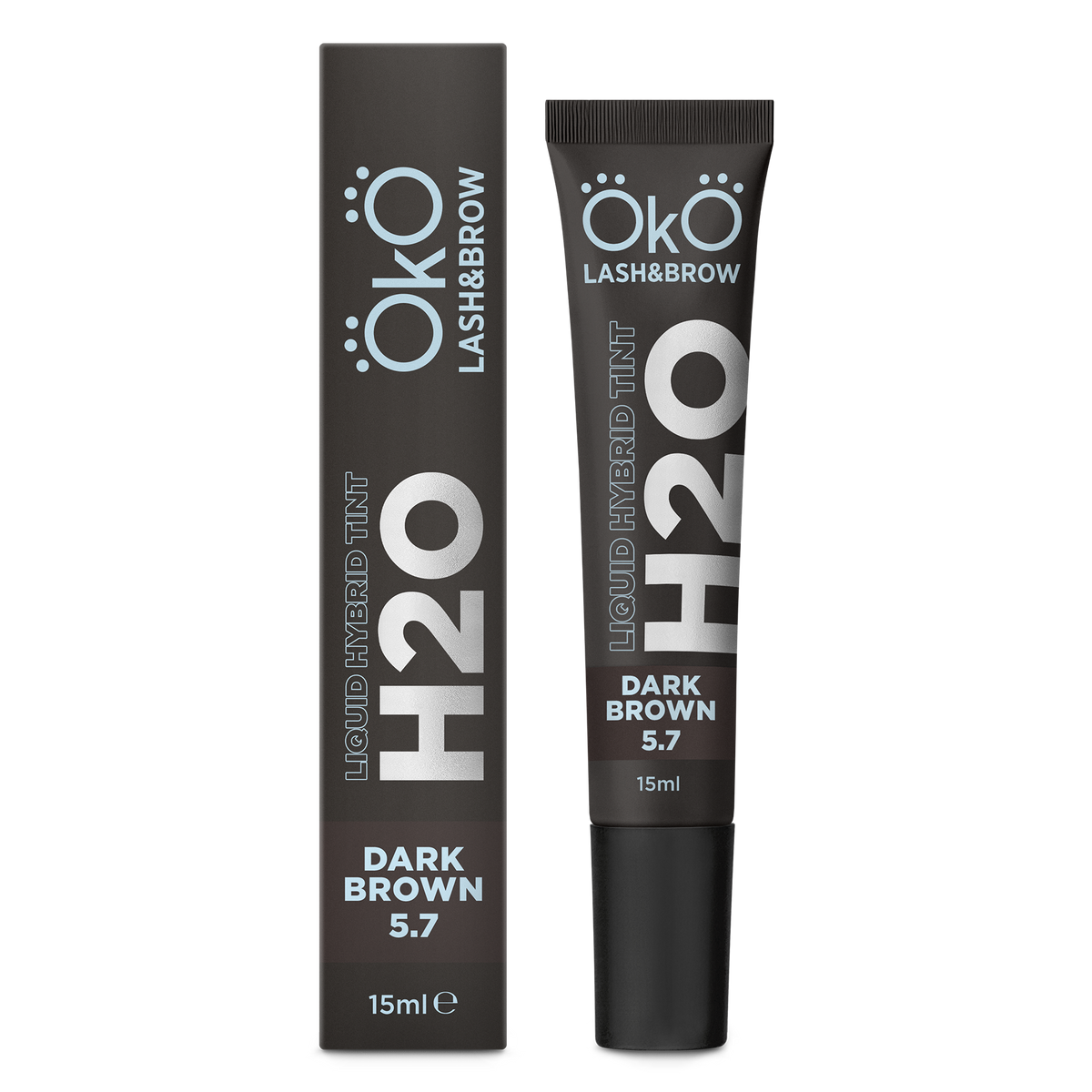 OKO Lash&Brow Liquid Hybrid Tint H2O 15ml – Dark Brown
