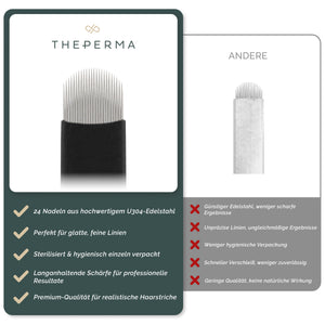 The Perma - Microblading Nano Blades 50pcs - U24 0.16