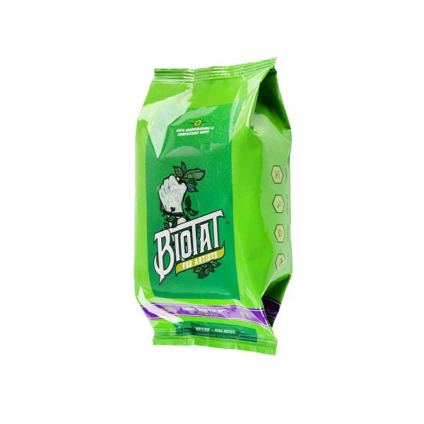 BIOTAT Numbing Green Soap Wipes - 40pcs - The Perma