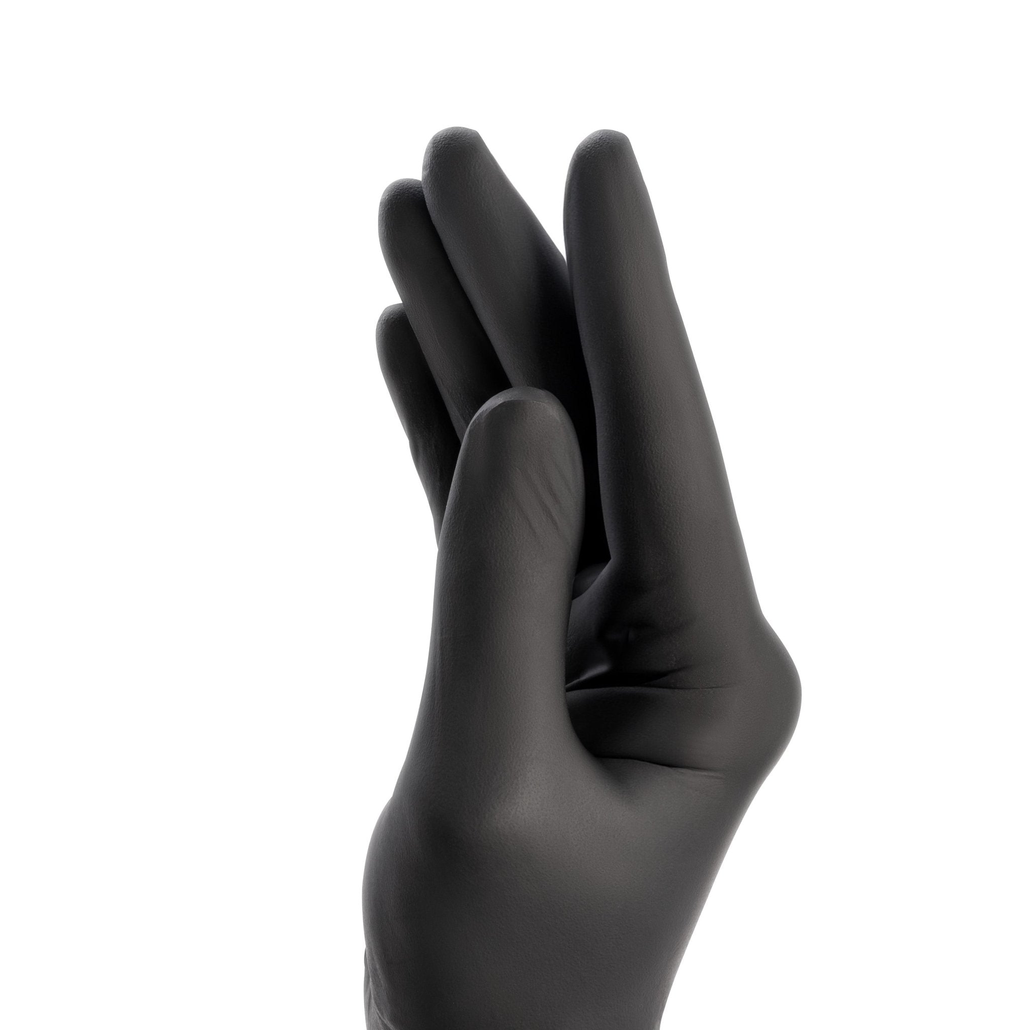 Box of 100 Stellar Nitrile Black Gloves - The Perma