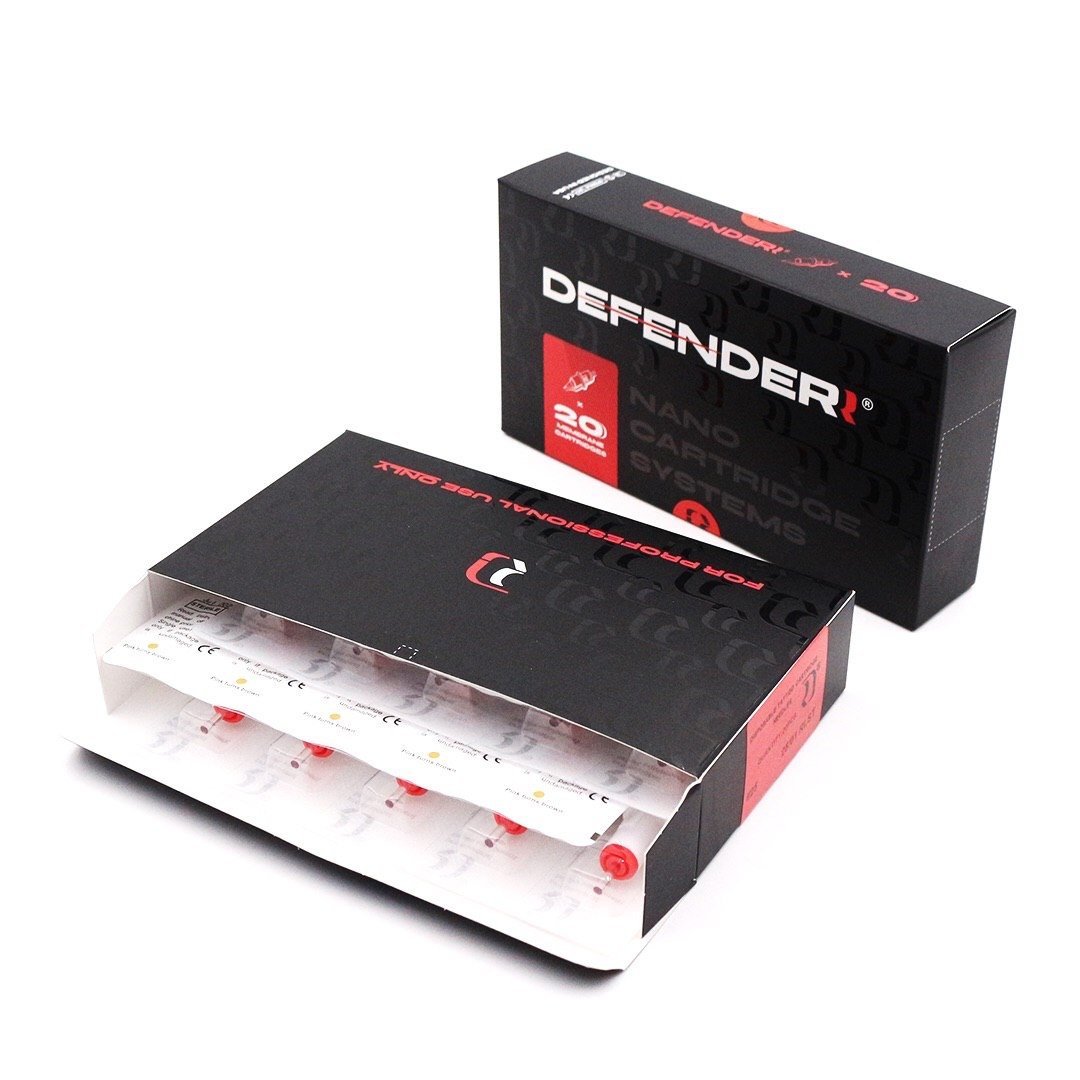 DEFENDERR Cartridges 1 Round Liner Long Taper - 20pcs - The Perma