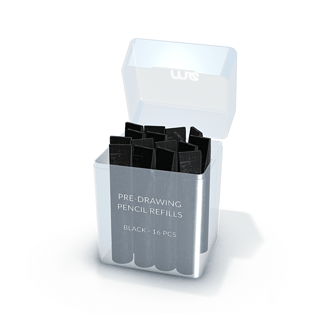 Disposable refills / crayons for ME aluminium pens - Black - The Perma