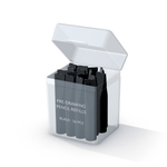 Disposable refills / crayons for ME aluminium pens - Black - The Perma