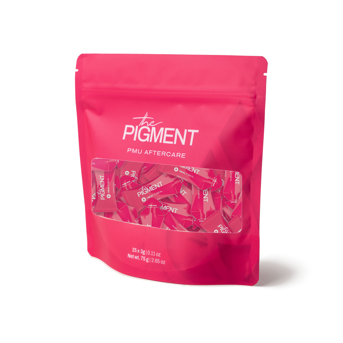 The Pigment Heal & Seal aftercare gel, pouch with 25 single-use sachets