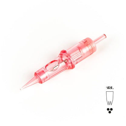 KWADRON PMU Optima 3 Round Liner Long Taper PMU cartridge, single needle module