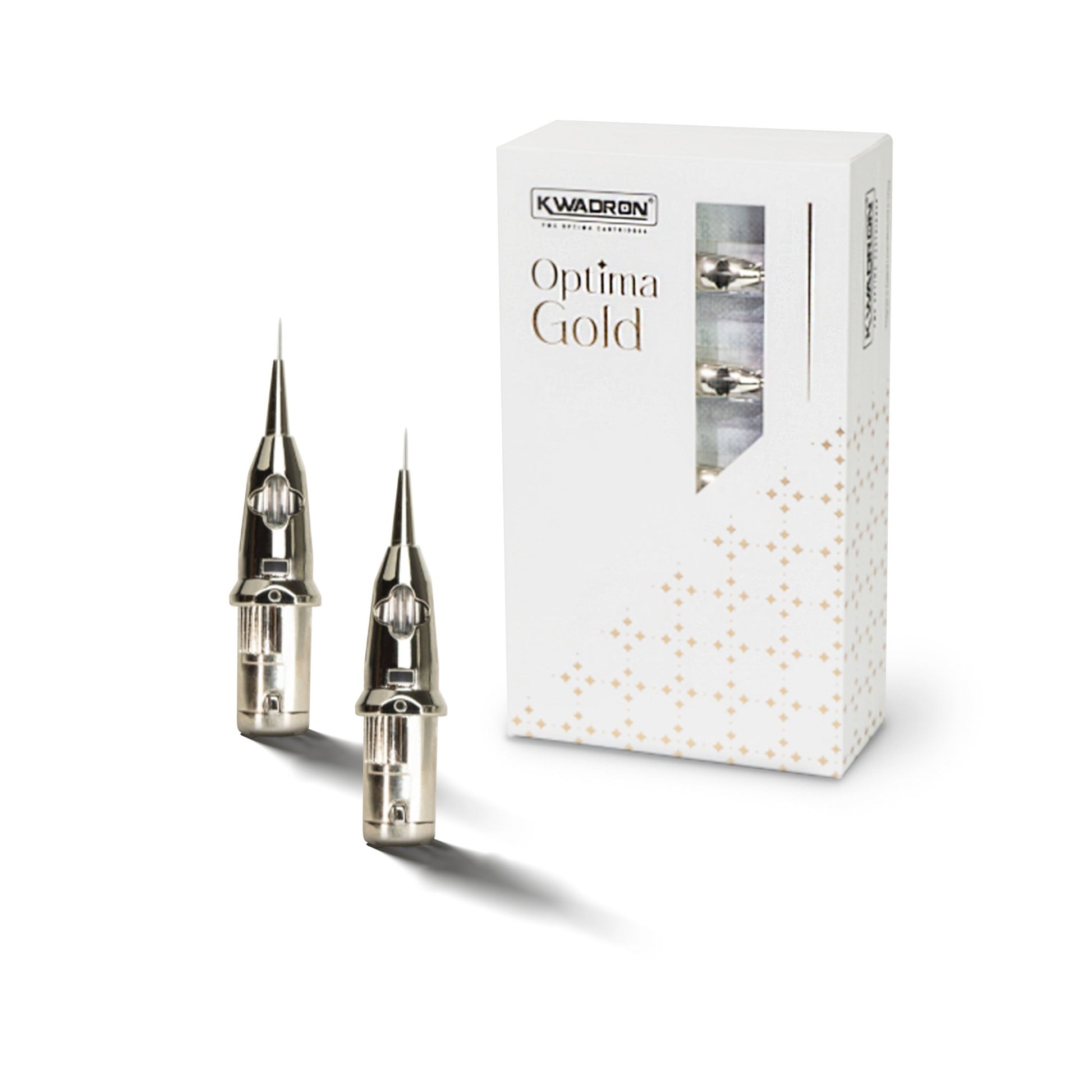 KWADRON® PMU Optima GOLD Cartridges 1 Round Liner / Long Taper - 20pcs - The Perma
