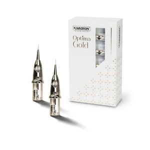 KWADRON® PMU Optima GOLD Cartridges 1 Round Liner / Long Taper - 20pcs - The Perma