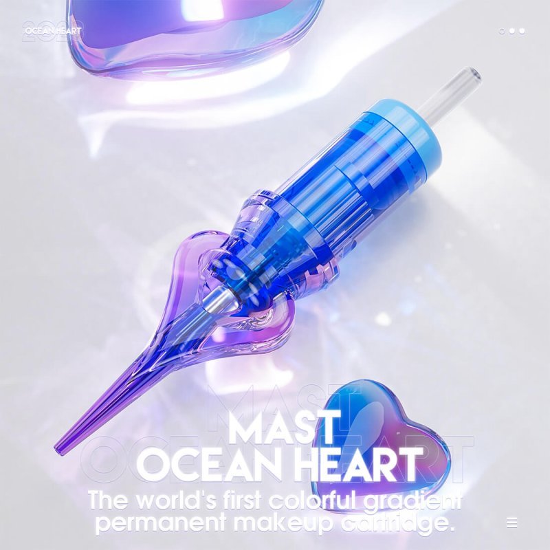 Mast Ocean Heart Cartridge Needle 1 Round Liner / 5mm Taper - 20pcs - The Perma