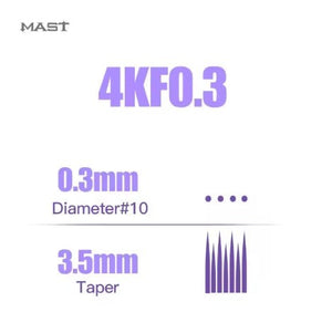 Mast PRO Cartridges 1004KF - 0,30mm / 3,5mm Taper - 20pcs - The Perma