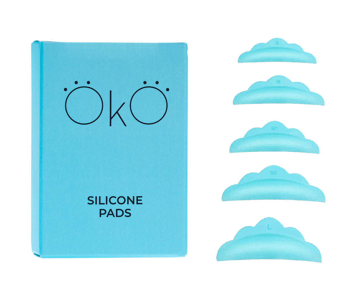 OKO Silicone Pads Full Set 5 (S, M, M1, M2, L) - The Perma
