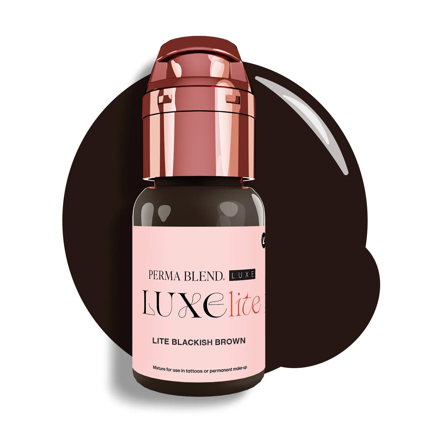 Perma Blend Luxe Lite PMU Ink - Lite Blackish Brown 15ml - The Perma