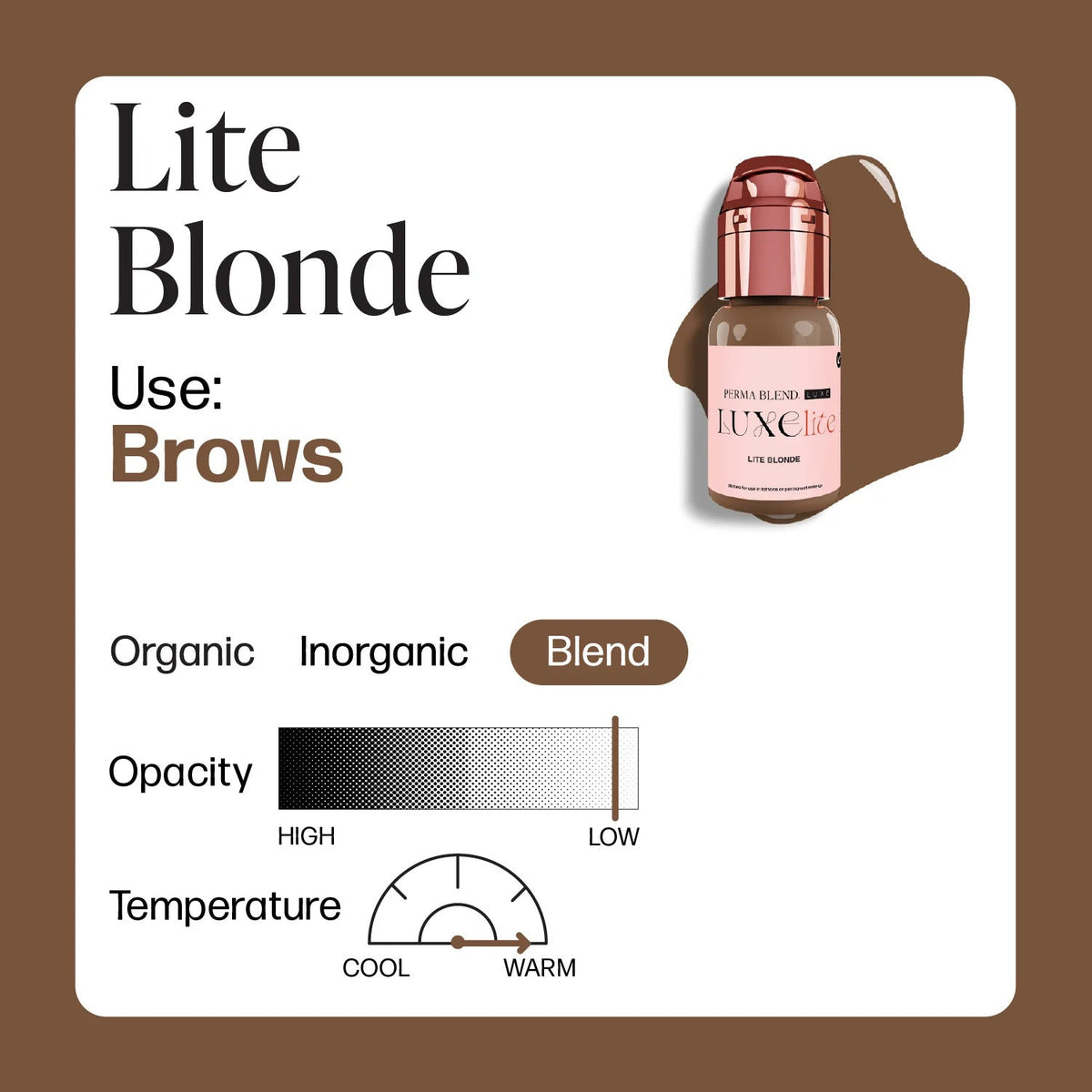 Perma Blend Luxe Lite PMU Ink - Lite Blonde 15ml - The Perma