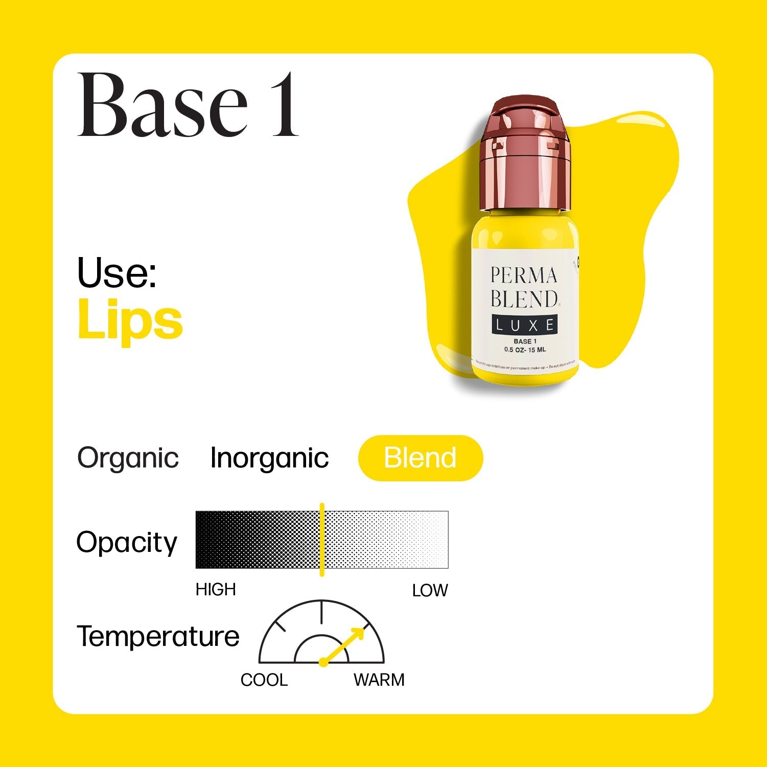 Perma Blend Luxe PMU Ink - Base 1 15ml - The Perma