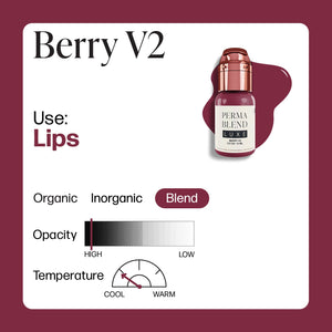 Perma Blend Luxe PMU Ink - Berry v2 15ml - The Perma