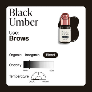 Perma Blend Luxe PMU Ink - Black Umber 15ml - The Perma