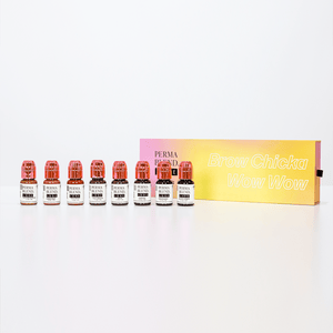 Perma Blend Luxe PMU Ink - Brow - Chicka Wow Wow Wow Set 8x15ml - The Perma