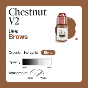 Perma Blend Luxe PMU Ink - Chestnut v2 15ml - The Perma