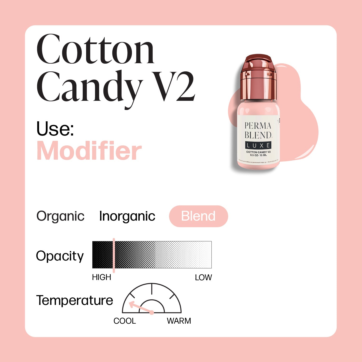 Perma Blend Luxe PMU Ink - Cotton Candy v2 15ml - The Perma