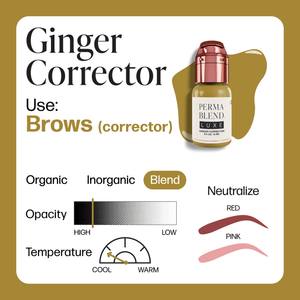Perma Blend Luxe PMU Ink - Ginger Corrector 15ml - The Perma