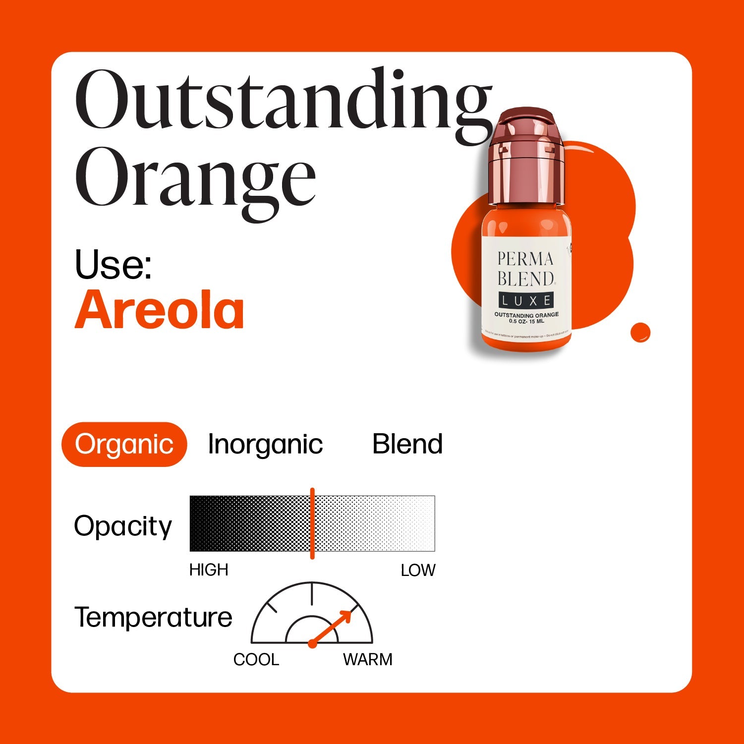 Perma Blend Luxe PMU Ink - Outstanding Orange 15ml - The Perma