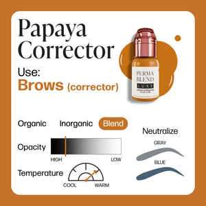 Perma Blend Luxe PMU Ink - Papaya Corrector 15ml - The Perma