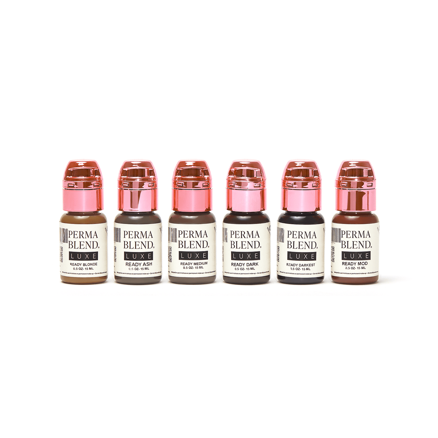 Perma Blend Luxe PMU Ink - Ready Set, Go Pre - Modified Set 6x15ml - The Perma