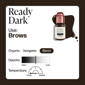 Perma Blend Luxe PMU Ink - Ready Set, Go Pre - Modified Set - Ready Dark 15ml - The Perma