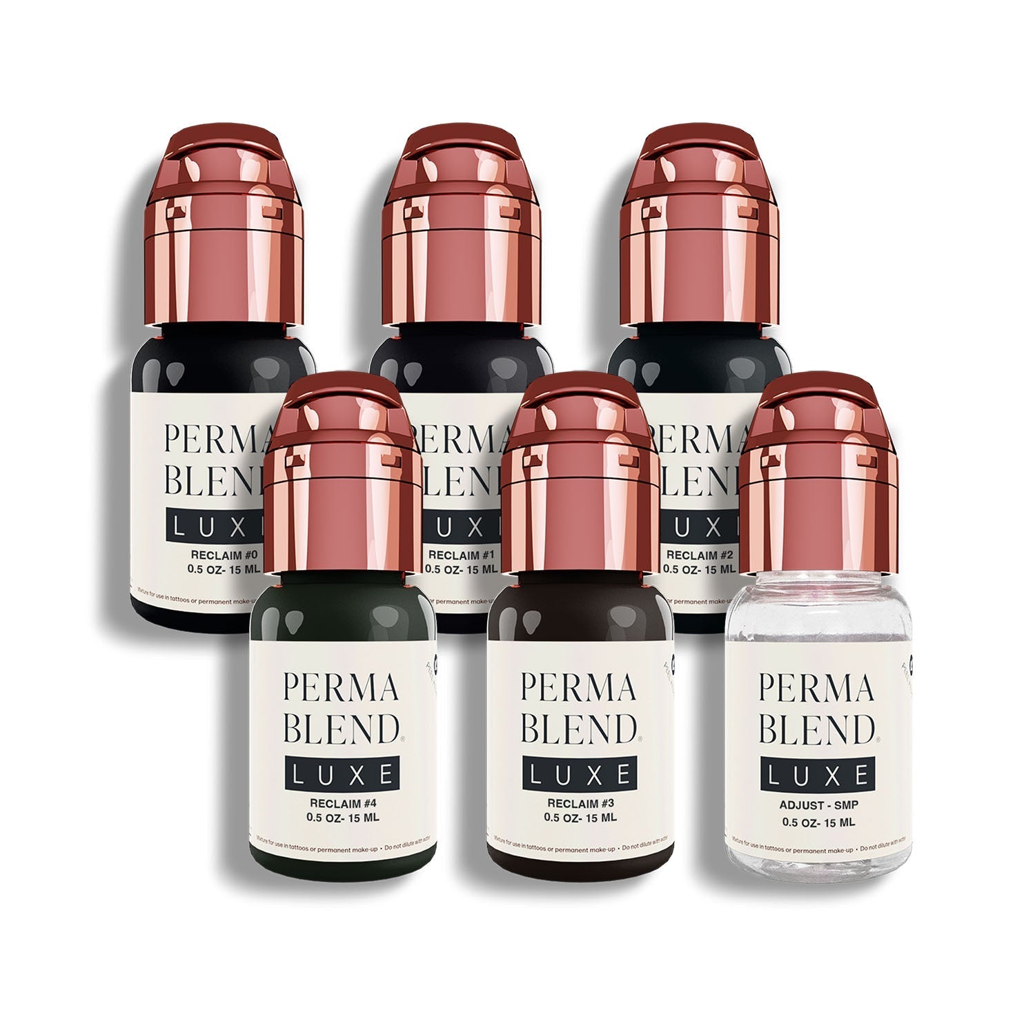 Perma Blend Luxe PMU Ink - Stevey G. Reclaim Set - 6x15ml - The Perma