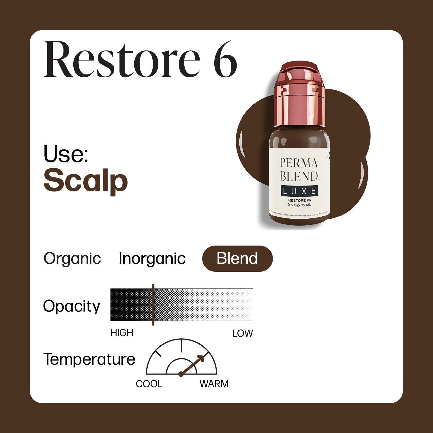 Perma Blend Luxe PMU Ink - Stevey G. Restore 6 15ml - The Perma