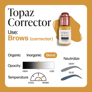 Perma Blend Luxe PMU Ink - Topaz Corrector 15ml - The Perma
