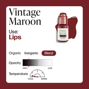 Perma Blend Luxe PMU Ink - Vintage Maroon 15ml - The Perma