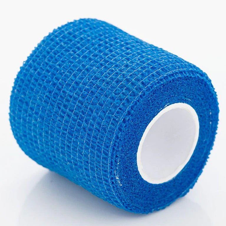 POPU - Cohesive Bandages 12 ROLLS 2” x 5 yards - Blue - The Perma
